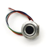 지문 인식 모듈 r503-s 원형 용량성 내장 알고리즘 칩 지문 인식용, 로즈 골드