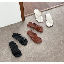 여자 기본 심플 세련된 디자인 여름 바닷가 코디 샌들