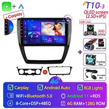 안드로이드 올인원 무선 안드로이드오토 안드로이드오토 Srnubi android 11 2din car radio for vw jetta 475, t10-3 카메라-64g dvr