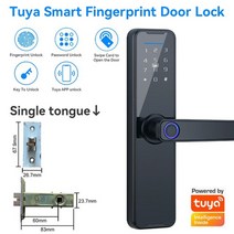얼굴 지문 인식 도어락 tuya 전자 스마트 도어 잠금 생체 인식 지문 잠금 암호 ic 카드 스마트 라이프 키 잠금 해제 집 보안 보호, 당신의 버전 2