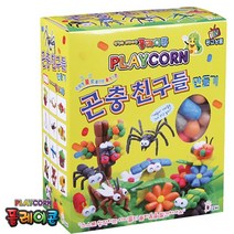 플레이콘곤충친구들만들기-6000 매직콘 물부치 친환경 옥수수깡, 단품