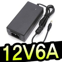 명호전자 12V 6A 어댑터 (DSL1206) LED 모니터 DC 12V6A아답터, 6A(국내향), +전원선포함