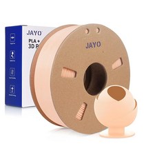 JAYO PLA+ 3D 프린터 필라멘트 PLA 플러스 필라멘트 1.75mm 치수 정확도 +/- 0.02mm 0.65KG 판지 스풀 인쇄 소재는 대부분의 FDM 3D 프린터에 적, Pla+ Beige