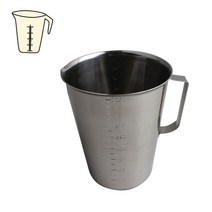 손잡이 스텐 계량컵 눈금 주방 베이킹 비커 2000cc, 2000cc-1개, 본상품선택