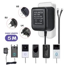 인터폰 비디오폰 18v ac 변압기 5 미터 케이블 wifi 초인종 카메라 전원 어댑터 ip video intercom ring 무선 초인종 110v-240v imput, 영국 플러그, 220-240v