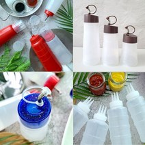 ALS 깔끔하고 위생적인 소스병 케찹병 양념병 모음 사이즈선택, 스테인레스 빨강 초장병, 730ml, 빨강