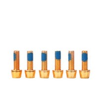 자전거 스템 6pcs 산악 볼트 티타늄 도금 m5x18mm 알렌 육각 머리 mtb 1세트, 1-협력사, m6x18mm