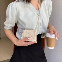 여성 크로스백 악어패턴 체인 미니 핸드백
