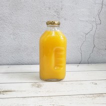 유리병 델몬트병 500ml 20개 1Box(마개색상 5가지) -델몬트유리병 레트로유리병, 핑크