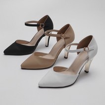 정장구두 발목 하이힐 데일리 가을 캐주얼힐 스트랩구두 이쁜 여성 뾰족코 티 발목