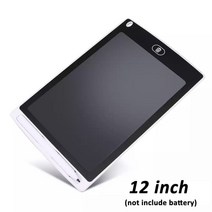 드로잉패드 액정타블렛 웹툰그리기패드 디지털 LCD 그래픽 보드 필기 게시판 어린이용 교육 완구 창의적 글쓰기 드로잉 태블릿 메모장 8.5 인치 12, [05] 12 inch white