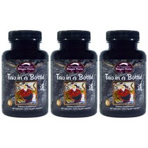 Dragon Herbs 드래곤 허브 타오 인 어 보틀 450mg 60 캡슐 3병 돌나물 잎 은행 가시오가피 뿌리 황기뿌리 오미자열매 인삼추출물 함유, 3개