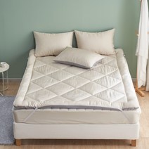 슬립 풍기인견 쿨링 시원한 여름 침대 패드 토퍼 SS Q, 블루