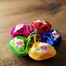 오색주머니 오곡주머니 예단 주머니 복주머니 전통돌상소품, A4-오색주머니-소/노랑