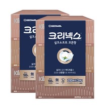 크리넥스 실크소프트 코튼향 200매 3각 2개 - 각티슈 곽티슈 곽휴지