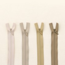 소잉데일리 콘실지퍼 바지지퍼 청바지지퍼 모음전_ 15cm~100cm 160여종, 38 모카베이지, 7. 콘실지퍼_25cm(26~50)