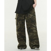 TAKEASY 우먼스 카모 카고 와이드 팬츠카키 154032