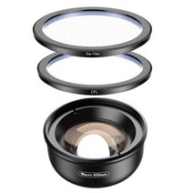APEXEL 4K HD 100mm 매크로 렌즈 전문 전화 카메라 렌즈 CPL 스타 필터 for iPhone X 13 12 11 Pro Max min, 한개옵션1, 04 macro cpl starfilter