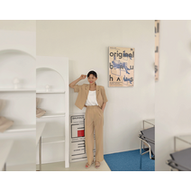 [리리앤코] 린즈델 원버튼 크롭 투피스 자켓