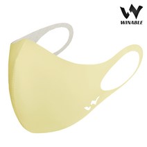 윈어블 항균 구리사 빨아쓰는 귀 안아픈 먼지차단 KF-AD 헬스장 운동용 헬스 러닝 축구 골프 마스크, 윈어블 스포츠 마스크 아이보리