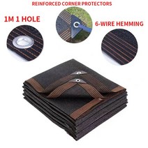 차량용 어닝 그늘막 두꺼운 12 핀 90% 음영 비율 자외선 방지 HDPE 검은 색 그물 야외 퍼걸러 자동차 차고, 01 black_01 2x2m