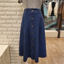 트렌드컬렉션 트렌드컬렉션 SH02 앞단추 데님 스커트 TRSK22T48 (9002903)