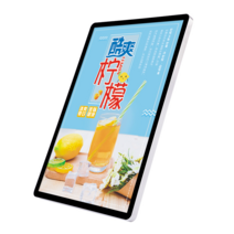 LED 전광판 LCD 광고판 레이저간판 메뉴판 벽걸이, 40X60cm 실버 에지 블랙 페이스