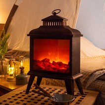 카페 술집 파티 엔틱 랜턴모양 불멍 조명 레스토랑 거실 불멍조명