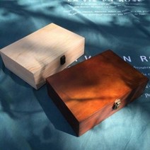 빈티지 우드 수납함 원목 장신구 쥬얼리 보관함, I.특대 나무상자+구릿빛 자물쇠개