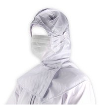 케이엠 위생모 방진 크린룸 정전기 방지 후드 모자 실험실, 스카이블루4XL