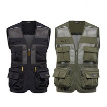 블랙야크 워크웨어 여름용 작업조끼 근무복 식품공장 목공 작업자 다목적, 블랙, 1개