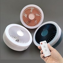 KC인증 LED 조명 캠핑용 천장 천정 걸이 무선 선풍기 팬 충전식 리모컨 탁상용 휴대용 분리형 세척, 핑크
