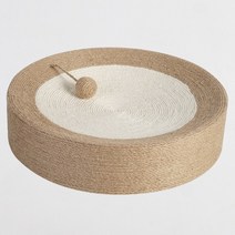 후즈펫 고양이 원형 스크래쳐 사이잘삼, 본품 1개