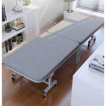 접는침대 간이침대 폴딩 라꾸라꾸 원룸 공간활용 자취, 고급형(하드보드+두꺼운 스펀지)-80CM