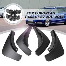RV파트 캠핑카파트 캠핑카 진흙 가드 진흙 플랩 for-vw passat b7 2011-2014 유럽 펜더 전체 보호 스플래시 가드 4pcs 흙받이 자동차 액세서리, 검은색