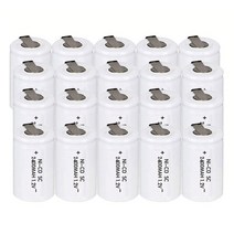 밀워키 보쉬 배터리 2400mah 충전식 sc sub c 전기 드릴 스크루 드라이버, 1.2v, 30개