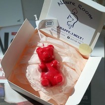 KC인증 캔들 젤리곰 곰돌이 7color 하리보 향초 초 베어 방향제, 핑크
