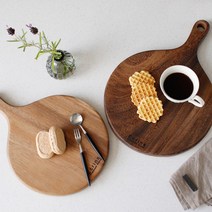 프리미엄 플레이팅 통원목 피자 도마, 대