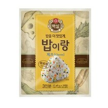 CJ더마켓 도시락 소풍 아이간식 나들이음식 탑티어 밥이랑치즈 야채후레이크 주먹밥 삼각김밥 27G, 1개
