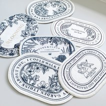 숄뱅 로맨틱 퓨어 북유럽 감성빈티지 반달타입 발매트 미니러그, 정원, 59x40cm