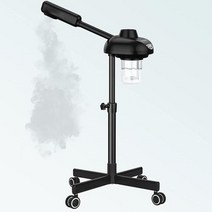 속눈썹영양제 속 베이글 바퀴 달린 TASALON 페이셜 스티머 전문적인 페이스 가정용 스파 용 키트 웜 미스트 오존 가습기 모공 오프너 스킨 클렌저블랙, 단일수량