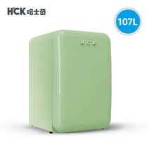 레트로 미니 냉장고 냉동고 사무실 원룸 예쁜 음료 소형 107L, 민트 그린