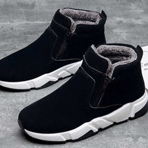 남성용 운동화 키높이 스니커즈 겨울 스웨이드 기모