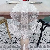 르네 레이스 테이블 러너 식탁러너, 30x180cm
