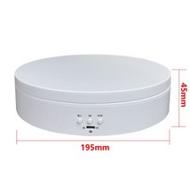 촬영용 360 도 전기 회전 턴테이블 스탠드 자동 이미지 제품 디스플레이, 07 195CM white