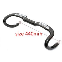 PURA RAZA 유명 브랜드 자전거 카본 핸들바 로드 쿠션 시트 라이저 포크로드/안장 바이크, 440mm