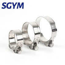 304 스테인리스 스틸 강화 클램프 원형 공기 수도관 연료 호스 클립 고정, Dia.29mm-31mm(4pcs)