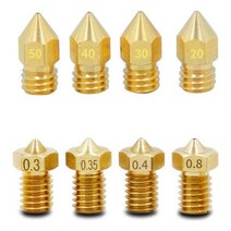 황동노즐M6 MK8 / E3D V5 V6 / 3D프린터노즐, MK8 3mm 0.2