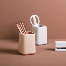 사각 펜트레이 연필 데스크 오거나이저 책상 정리 원목 다용도 함 멀티홀더 색 꽂이 볼펜 _ 22092786EA, 쿠팡 4번샵 라이트 그린