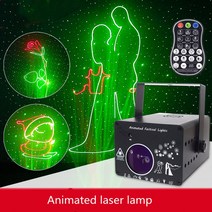 무대 Led 3D Dmx 512 레이저 광 Rgb 다채로운 프로젝터 라인 애니메이션 램프 바 가족 Ktv 플래시 버디 빔, 01 EU 플러그